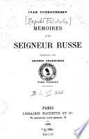 Mémoires d'un seigneur russe