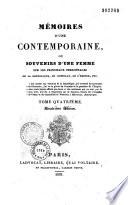 Mémoires d'une contemporaine