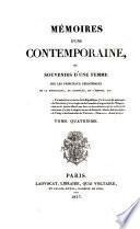 Mémoires d'une Contemporaine
