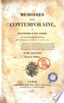 Mémoires d'une contemporaine, ou Souvenirs d'une femme sur les principaux personnages de la République, du consulat, de l'empire, etc. Tome premier [-huitième]