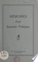 Mémoires d'une internée politique
