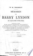 Mémoires de Barry Lyndon du royaume d'Irlande