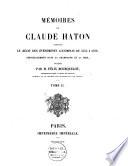 Memoires de Claude Haton