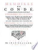 Memoires de Condé, ou recueil pour servir à l'histoire de France