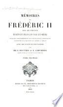 Mémoires de Frédéric II, roi de Prusse, écrits en français par lui-même