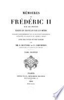 Mémoires de Fréderic II roi de Prusse
