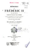 Mémoires de Frédéric II Roi de Prusse