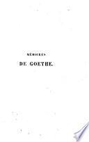 Mémoires de Goethe