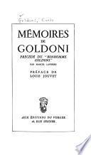 Mémoires de Goldoni