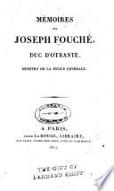 Mémoires de Joseph Fouché
