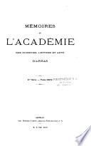 Mémoires de l'Académie d'Arras