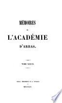 Memoires de l'academie d'Arras