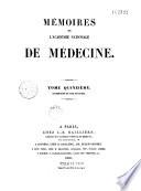 Mémoires de l'Académie de médecine