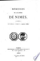 Mémoires de l'Académie de Nîmes