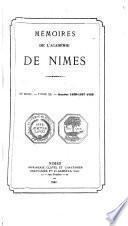 Mémoires de l'Académie de Nîmes