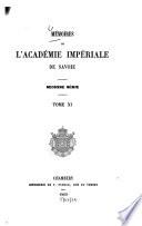 Mémoires de l'Académie de Savoie