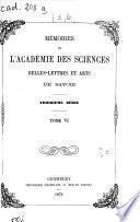 Mémoires de l'Académie de Savoie