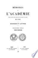 Mémoires de l'Académie des sciences, belles-lettres et arts de Lyon
