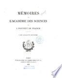 Mémoires de l'Académie des sciences de l'Institut de France