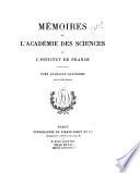Mémoires de l'Académie des sciences de l'Institut de France