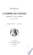 Mémoires de l'Académie des sciences inscriptions et belles-lettres de Toulouse