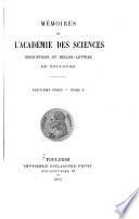 Mémoires de l'Académie des sciences, inscriptions et belles-lettres de Toulouse