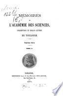 Mémoires de l'Académie des Sciences, Inscriptions et Belles Lettres de Toulouse