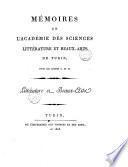 Mémoires de l'Académie des sciences, littérature et beaux-arts de Turin