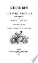 Mémoires de l'Académie impériale de Metz