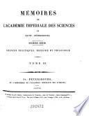 Mémoires de l'Académie Impériale des Sciences de Saint-Pétersbourg