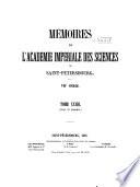Mémoires de l'Academie impériale des sciences de St.-Pétersbourg