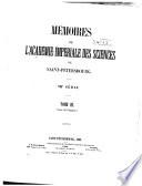 Mémoires de l'Academie impériale des sciences de St.-Pétersbourg