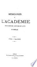 Mémoires de l'Académie impériale des sciences, lettres et arts d'Arras