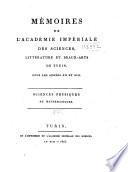 Mémoires de l'Académie impériale des sciences, littérature et beaux-arts de Turin
