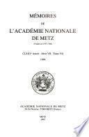 Mémoires de l'Académie nationale de Metz