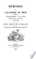 Mémoires de l'Académie nationale de Metz