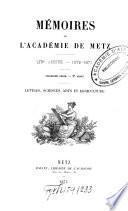Mémoires de l'Académie Nationale de Metz