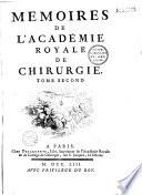 Mémoires de l'Académie Royale de chirurgie de Paris
