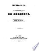 Mémoires De L'Académie Royale De Médecine
