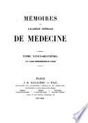Mémoires de l'Academie royale de médecine