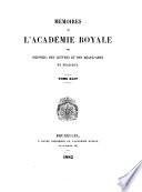 Mémoires de l'Académie royale des sciences, des lettres et des beaux-arts de Belgique. ..