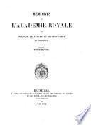 Mémoires de l'Académie royale des sciences, des lettres et des beaux-arts de Belgique ...