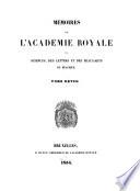 Mémoires de l'Académie royale des sciences, des lettres et des beaux-arts de Belgique