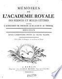 Memoires de l'Academie royale des sciences et belles lettres depuis l'avenement de Frederic Guillaume II. au throne