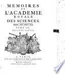MEMOIRES DE L'ACADEMIE ROYALE DES SCIENCES.