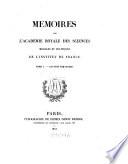 Mémoires de l'Académie Royale des Sciences Morales et Politiques de l'Institut de France
