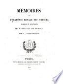 Mémoires de l'Académie royale des sciences morales et politiques de l'Institut de France ...