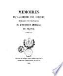 Memoires de l'Academie royale des sciences morales et politiques de l'Institut de France