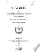 Mémoires de l'Académie Royale des Sciences morales et politiques de l'Institut de France..