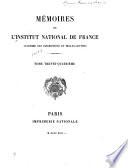 Mémoires de l'Institut de France, Académie des Inscriptions et belles-lettres